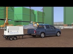 Dışarıdaki 2kW taşınabilir ışık kulesi jeneratörü 180KW şarj istasyonu Mobil ışık kulesi