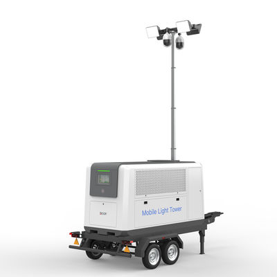 100000LM 1KW Mobil Işık Kulesi İzleme Mobil Işık Mast Şarjla